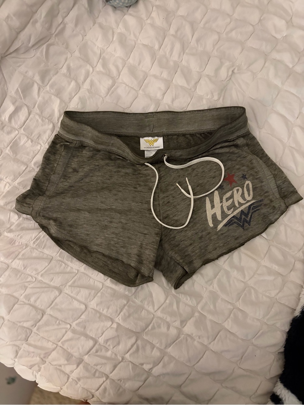 Vintage Style Wonder Woman Olive Green Hero Lounge Shorts 💫